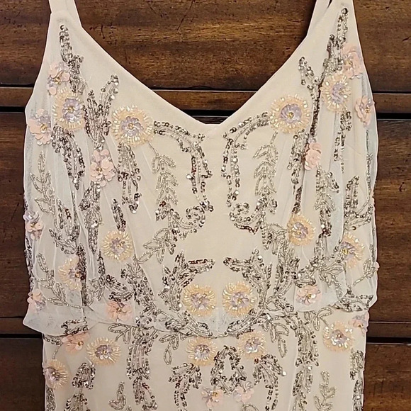 Adrianna Papell Floral Beaded Dress - New with Tags - Picture 3 of 6